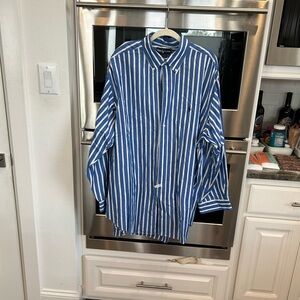 Ralph Lauren Yarmouth Striped Shirt size 18 34/35 GUC